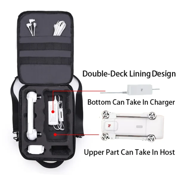 Portable Travel Carrying Case Waterproof Storage Case For Xiaomi FIMI X8 SE Drone RC Parts Drone Accessories Drone HandBag - Image 3