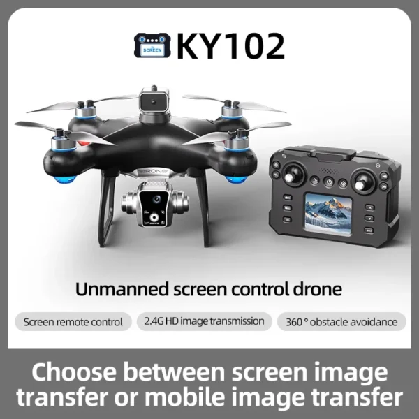 2024 New KY102 MAX Drone Professional brushless 8k Camera Four-Axis Aerial Photography with Screen Remote Control 5G WIFI GPS - Image 2