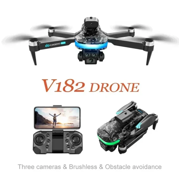 2024 New V182 Drone 8K Professional Brushless Motor 4K Dual HD Aerial Photography FPV Obstacle Avoidance Quadrotor Toys UAV - Image 5