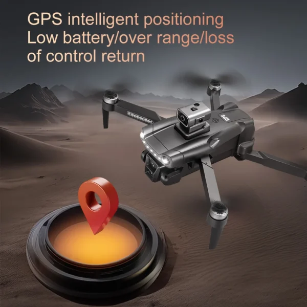 For Xiaomi V198 MAX GPS Drone 8K HD Aerial Photography Dual Camera Brushless Quadrotor Laser Obstacle Avoidance Aerial Optical - Image 4