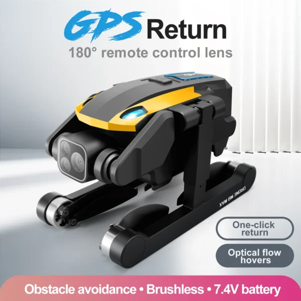 2024 M8Pro RC Drone 4K Professinal With 1080P Wide Angle HD Camera Foldable Helicopter WIFI FPV Height Hold Gift Toy - Image 2