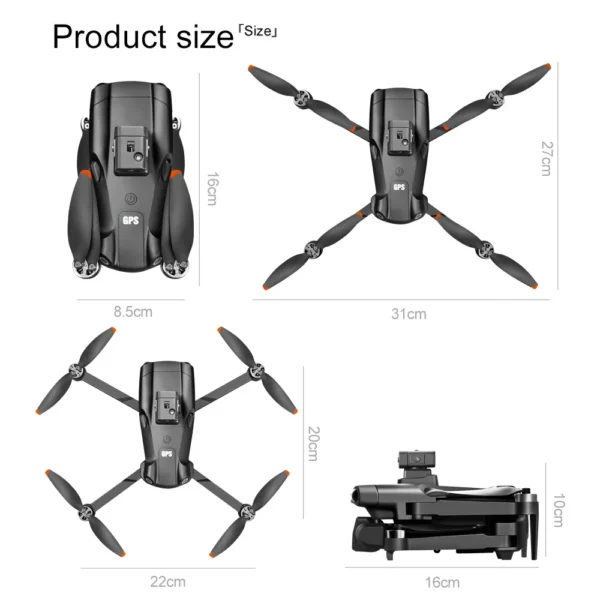 V198 MAX GPS Drone New with 8k professional HD camera WiFi/5G Brushless Foldable Quadcopter remote control Drone For Xiaomi - Image 6