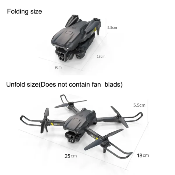 New K13 Drone 4k Professional 8k HD Triple Camera FPV Gesture Photography Aerial Aerial Photographer Foldable Quadcopter - Image 2