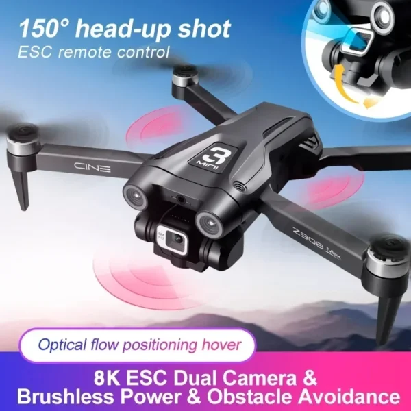 Z908 Pro Max GPS Drone Brushless 8K HD Dual Camera Optical Flow Obstacle Avoidance Foldable Quadcopter RC Distance 9000M - Image 3