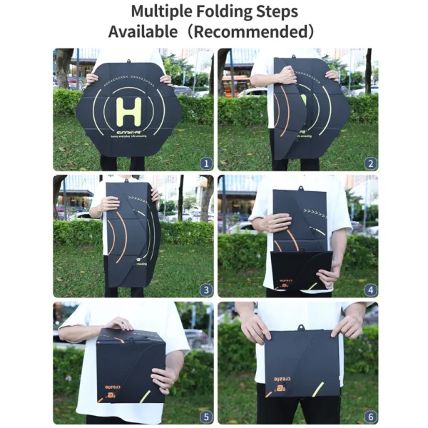 Sunnylife 80cm Waterproof Drone Landing Pad Set for DJI Mavic Series/Mavic Air Series/Mini Series Portable Landing Platfrom Mats - Image 5