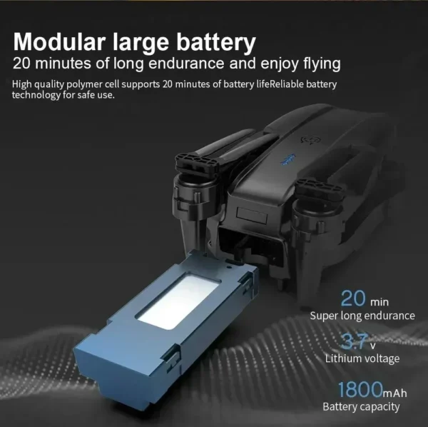 New E99 8K HD Camera Remote Control Drones Foldable Quadcopter Optical Flow Positioning Aerial Photography Remote Control Dron - Image 6