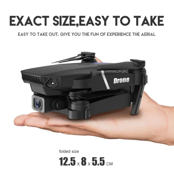 2025 New E88 Pro WIFI FPV Drone Wide Angle HD 4K 1080P Camera Height Hold RC Foldable Quadcopter Dron Helicopter Toys Gift - Image 4