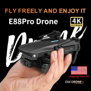 2025 E88Pro RC Drone 4K Professinal With 3 Battery 1080P Wide Angle HD Camera Foldable Helicopter WIFI FPV Height Hold Gift Toy