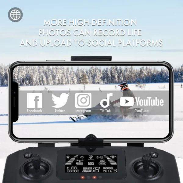 NBD Drone with Camera 4K for Adults Easy GPS Quadcopter for Beginner Brushless Motor 5GHz Transmission Auto Return Home - Image 3