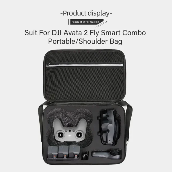 for DJI Avata 2 Portable Case Compatible Goggles 3 Fly Smart Combo Large-capacity FPV RC Storage Bag Outdoor Shooting - Image 5