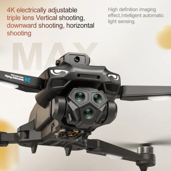 2025 New M33 RC Drone 4K Professinal With Wide Angle Triple HD Camera Foldable RC Helicopter WIFI FPV Height Hold Apron Sell - Image 4