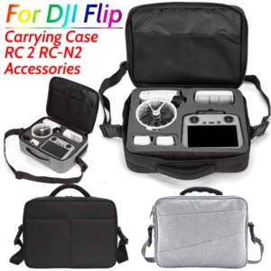 Carrying Case Storage Bag For DJI Flip Drone RC 2 RC-N2 Accessories Portable Shoulder Bag Waterproof Handbag For DJI Flip Drone