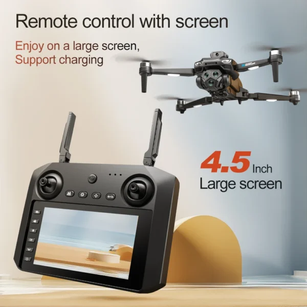 2025 New M33 RC Drone 4K Professinal With Wide Angle Triple HD Camera Foldable RC Helicopter WIFI FPV Height Hold Apron Sell - Image 6