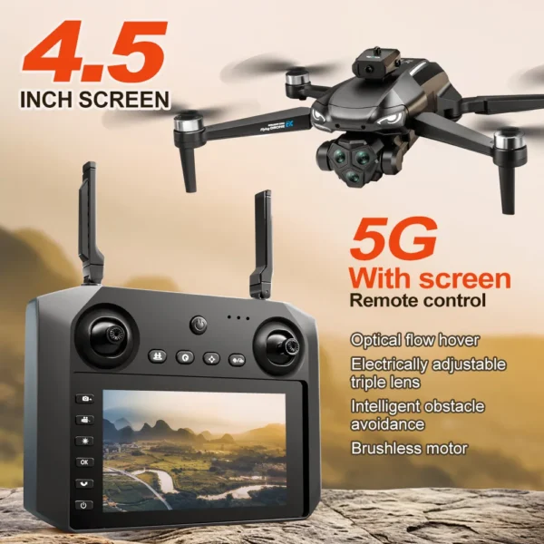 2025 New M33 RC Drone 4K Professinal With Wide Angle Triple HD Camera Foldable RC Helicopter WIFI FPV Height Hold Apron Sell - Image 2