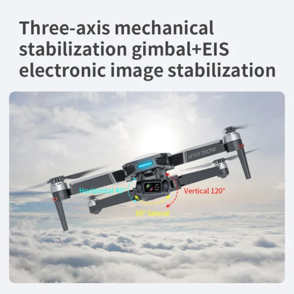 KF101 MAXS GPS Drone 4K Camera 3-Axis Gimbal Brushless Anti-Shake EIS HD Camera Drone 3KM Flight RC Drone Ship from US - Image 3