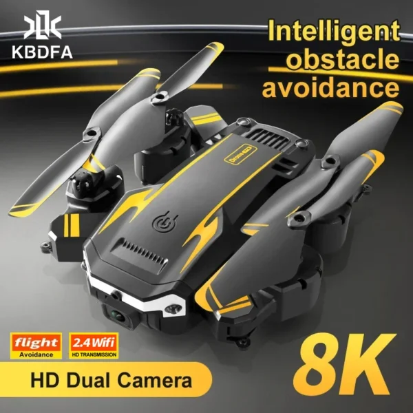 KBDFA G6 Drone 8K HD Camera 4K No GPS Four-Sided Obstacle Avoidance RC Helicopter WIFI FPV Professional Foldable Quadcopter Toys