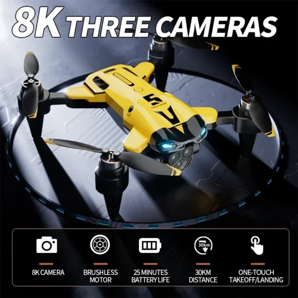 M5 Drone 4K Professional HD Dual Camera 5G Wifi Obstacle Avoidance Brushless Motor Foldable Quadcopter RC Distance Toys Gift - Image 6