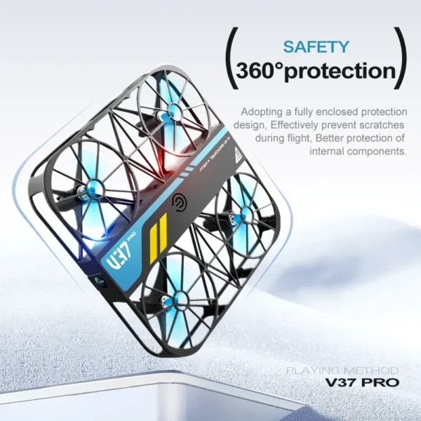 4D-V37 Mini Pocket Drone Altitude Hover Aerial Photograph 2.4G WiFi HD Image Transmission FPV RC Quadcopter Drone with 4K Camera - Image 2