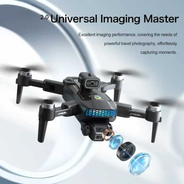 XT505 RC Drone 8K HD Dual Camera GPS 5G Wifi 360° Obstacle Avoidance Brushless Motor Optical flow Foldable Quadcopter Toys Gifts - Image 3