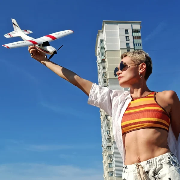 WLtoys F949 2.4G 3D6G 3Ch RC Airplane Fixed Wing Plane Outdoor Toys Drone RTF Upgrade Version Digital Servo F949S With Gyroscope - Image 6