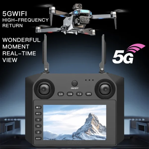 New K30 Mini GPS Drone Profesional 8K HD Camera Fly 25Min Obstacle Avoidance Brushless Foldable Quadcopter Optical Flow RC Dron - Image 4