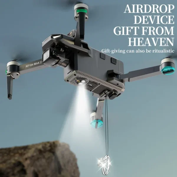 Teeggi KF104 MAX2 GPS Drone 4k Profesional 3-Axis Gimbal 360° obstacle avoidance 6KM Foldable RC with screen RC Quadcopter Dron - Image 5