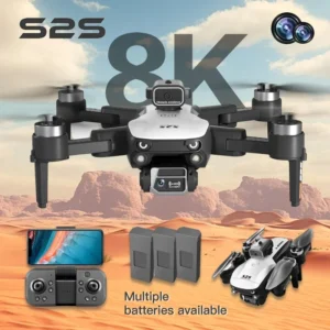 For Xiaomi S2S Drone 8K HD DualCamera Brushless Motor Obstacle Avoidance Foldable Quadcopter Aerial Photography RCHelicopter Toy
