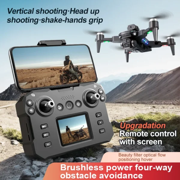 New KY605S MAX LCD Screen Drone 8k Profesional HD Camera Obstacle Avoidance Aerial Photography Optical Flow Foldable Quadcopter - Image 6