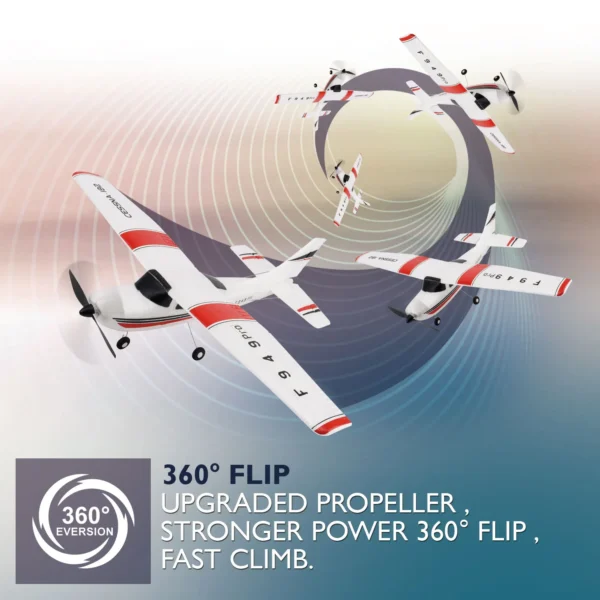 WLtoys F949 2.4G 3D6G 3Ch RC Airplane Fixed Wing Plane Outdoor Toys Drone RTF Upgrade Version Digital Servo F949S With Gyroscope - Image 5
