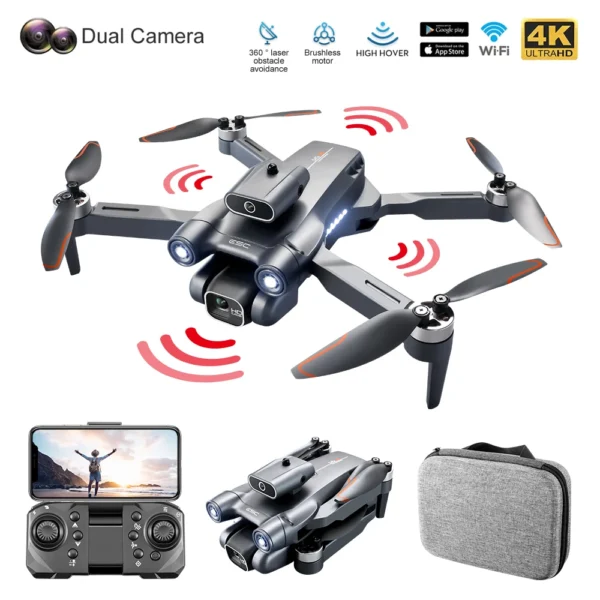 S1S Mini Drone with 4K HD Camera Brushless Optical Flow Intelligent Obstacle Avoidance Foldable RC Quadcopter Gift Small Dron - Image 2