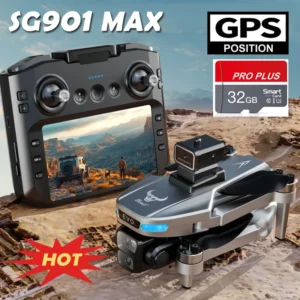 Mini Drone Professional GPS HD Camera Drones 5G WIFI FPV Video 4k UAV 4.5 inch large screen remote control RC Dron SG109 PRO MAX