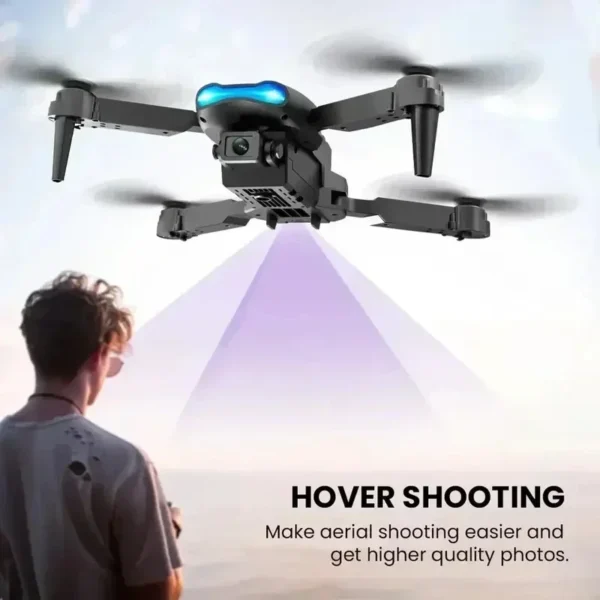 New E99 8K HD Camera Remote Control Drones Foldable Quadcopter Optical Flow Positioning Aerial Photography Remote Control Dron - Image 5