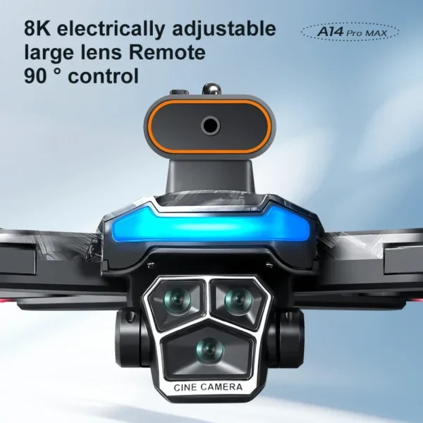 A14 ProMax Drone 8K HD Camera Quadcopter with Screen Remote Control 5G WIFI GPS Aerial Photography Brushless RC Drone For Xiaomi - Image 2