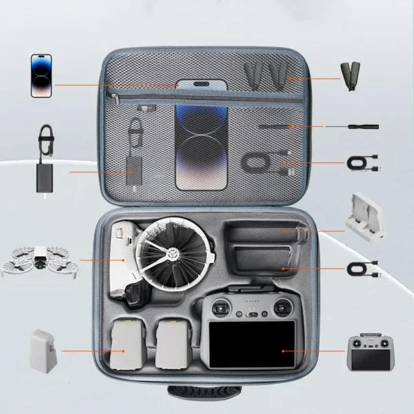For DJI Filp Wear-resistant Portable Large Capacity Organizer Bag shockproof Storage Bag Protective Case Bag Drone Accessories - Image 3