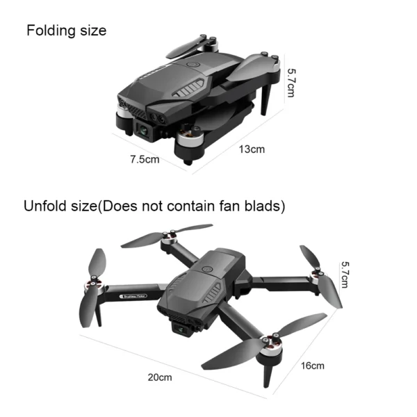 2024 NEW F198 Drone WIFI brushless electric machine Optical flow localization FPV RC Foldable quadcopter Toy gift - Image 2
