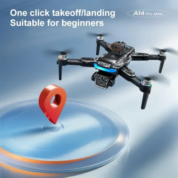 A14 ProMax Drone 8K HD Camera Quadcopter with Screen Remote Control 5G WIFI GPS Aerial Photography Brushless RC Drone For Xiaomi - Image 5