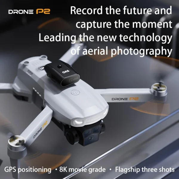 KBDFA P2 RC Drone Profesional Dual HD Camera Aerial Photography FPV Helicopters Obstacle Avoidance Foldable RC Quadcopter Toys - Image 2