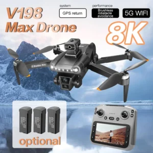 For Xiaomi V198 MAX GPS Drone 8K HD Aerial Photography Dual Camera Brushless Quadrotor Laser Obstacle Avoidance Aerial Optical