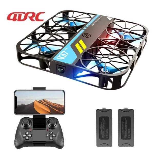 4D-V37 Mini Pocket Drone Altitude Hover Aerial Photograph 2.4G WiFi HD Image Transmission FPV RC Quadcopter Drone with 4K Camera - Image 6