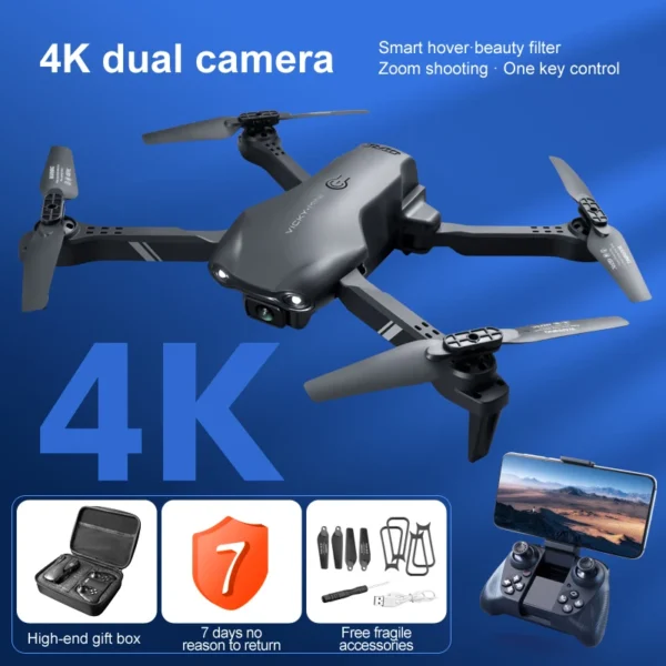NEW V13 Mini Drone 4K HD Professional With 1080P Dual Camera 2.4G WIFi FPV Dron Foldable RC Quadcopter Gift Toy - Image 4