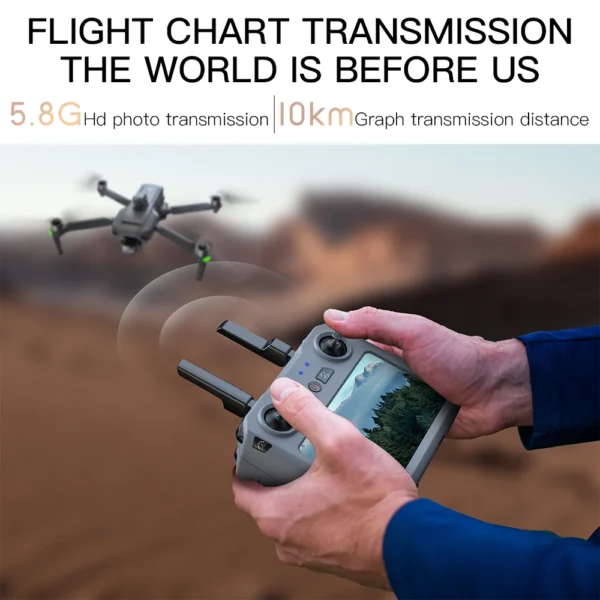 Teeggi SG909 MAX GPS Drone With 4K Camera 6KM Touch Screen RC Profesional Drone 360° obstacle avoidance Foldable RC Quadcopter - Image 3