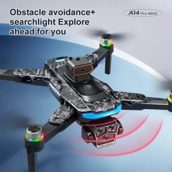 A14 ProMax Drone 8K HD Camera Quadcopter with Screen Remote Control 5G WIFI GPS Aerial Photography Brushless RC Drone For Xiaomi - Image 4