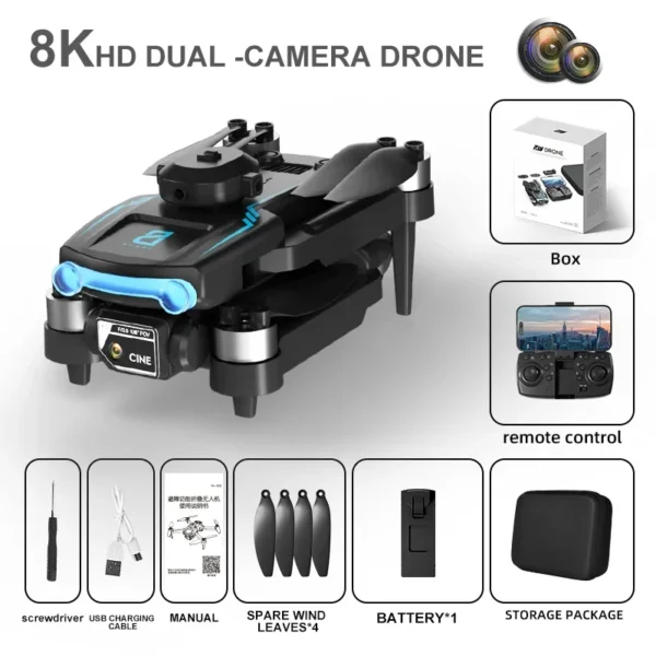 F169 8K Rc Drone 4k Professional Camera 2.4G WIFI Obstacle Avoidance Helicopter Remote Control Quadcopter RC Toys - Image 6