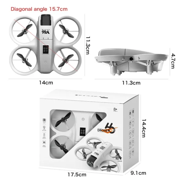 Xiaomi V66 Mini Drone 8K Profession HD Wide Angle Camera WiFi FPV RC Dron Height Keep Helicopter Foldable Quadcopter Kids Toys - Image 5