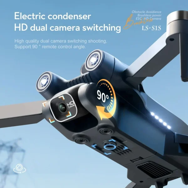 S1S Drone 5G Wifi 4K Professional 8K HD Camera Brushless 360° Obstacle Avoidance Optical Flow RC Foldable Quadcopter Toys Gifts - Image 4