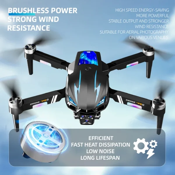 New K706 Drone Professional Dual Camera With 1080P WIFI FPV HD Aerial Photography Wide Angle Brushless RC Foldable Quadcopter - Image 2