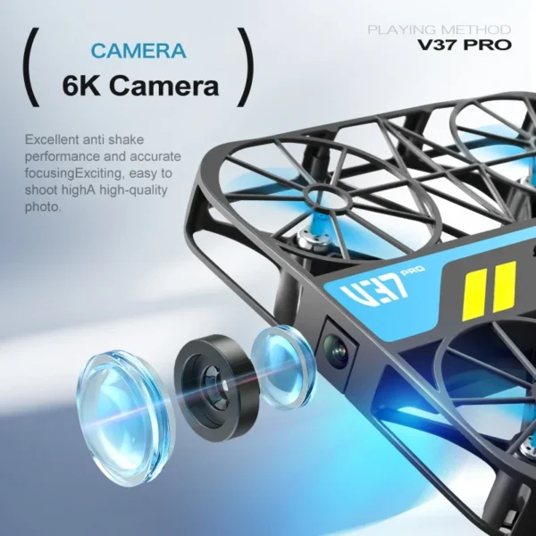 4D-V37 Mini Pocket Drone Altitude Hover Aerial Photograph 2.4G WiFi HD Image Transmission FPV RC Quadcopter Drone with 4K Camera - Image 3