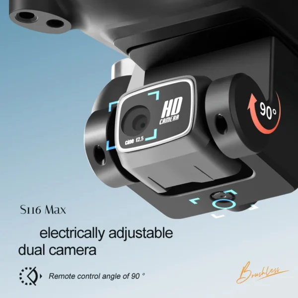 S116 MAX Drone WIFI FPV Professional 5G HD Dual ESC Camera Optical Flow Brushless 360° Obstacle Avoidance RC Dron Toys - Image 5