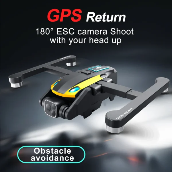 2024 M8Pro RC Drone 4K Professinal With 1080P Wide Angle HD Camera Foldable Helicopter WIFI FPV Height Hold Gift Toy - Image 6