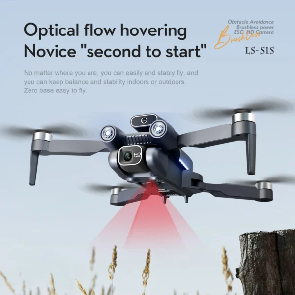 S1S Mini Drone with 4K HD Camera Brushless Optical Flow Intelligent Obstacle Avoidance Foldable RC Quadcopter Gift Small Dron - Image 5